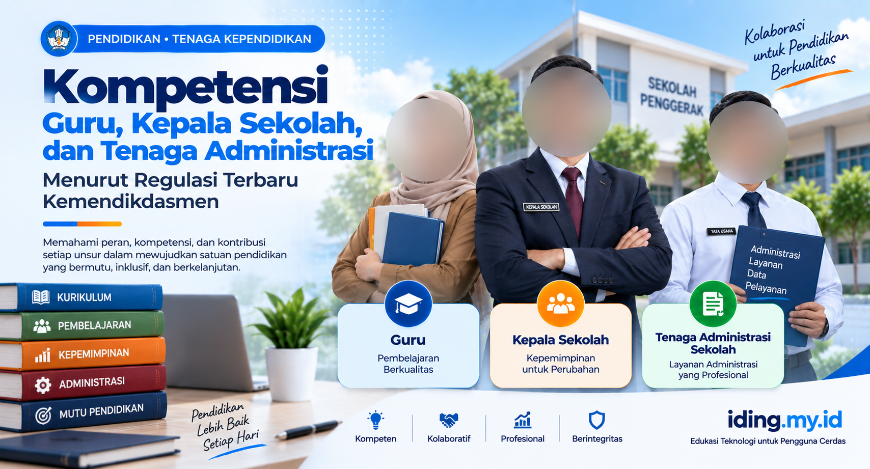 Kompetensi Guru, Kepala Sekolah, dan Tenaga Administrasi Sekolah Menurut Regulasi Terbaru