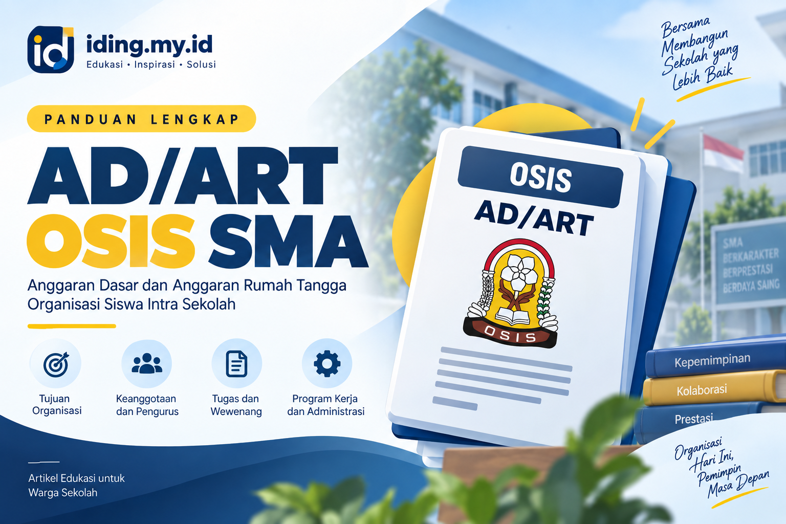 Contoh AD/ART OSIS SMA: Anggaran Dasar dan Anggaran Rumah Tangga Organisasi Siswa Intra Sekolah