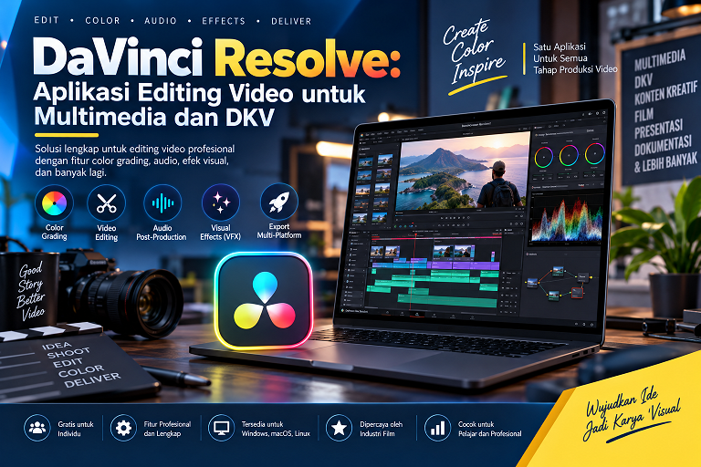 DaVinci Resolve: Aplikasi Editing Video untuk Multimedia dan DKV