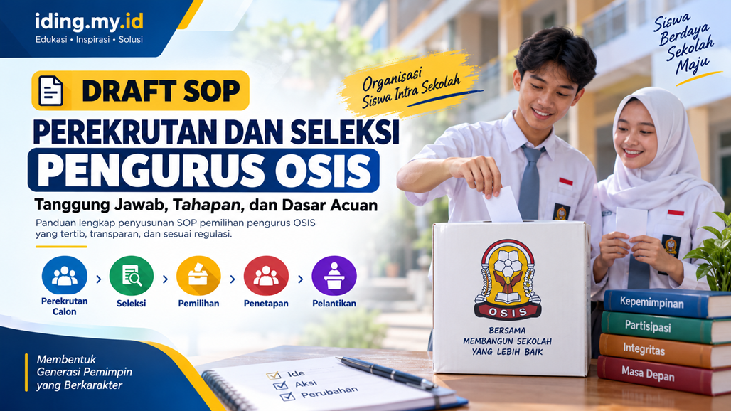 Draft SOP Perekrutan dan Seleksi Pengurus OSIS: Tanggung Jawab, Tahapan, dan Dasar Acuan