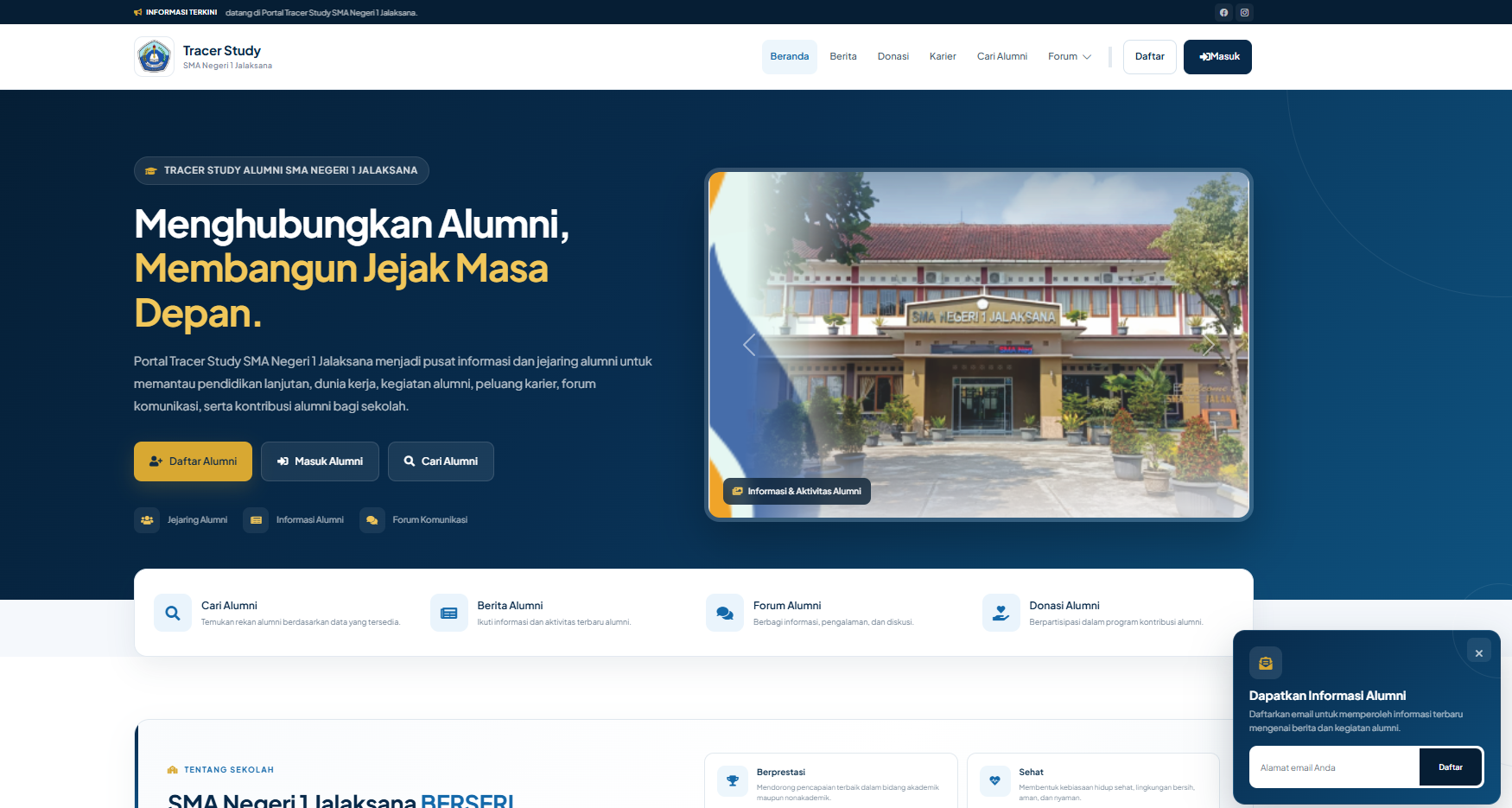 Galeri Tracer Study & Portal Alumni SMA Negeri 1 Jalaksana