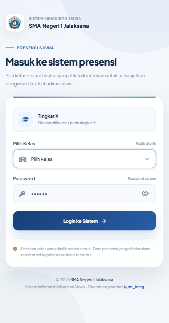 Galeri Aplikasi Presensi Harian Kelas Digital