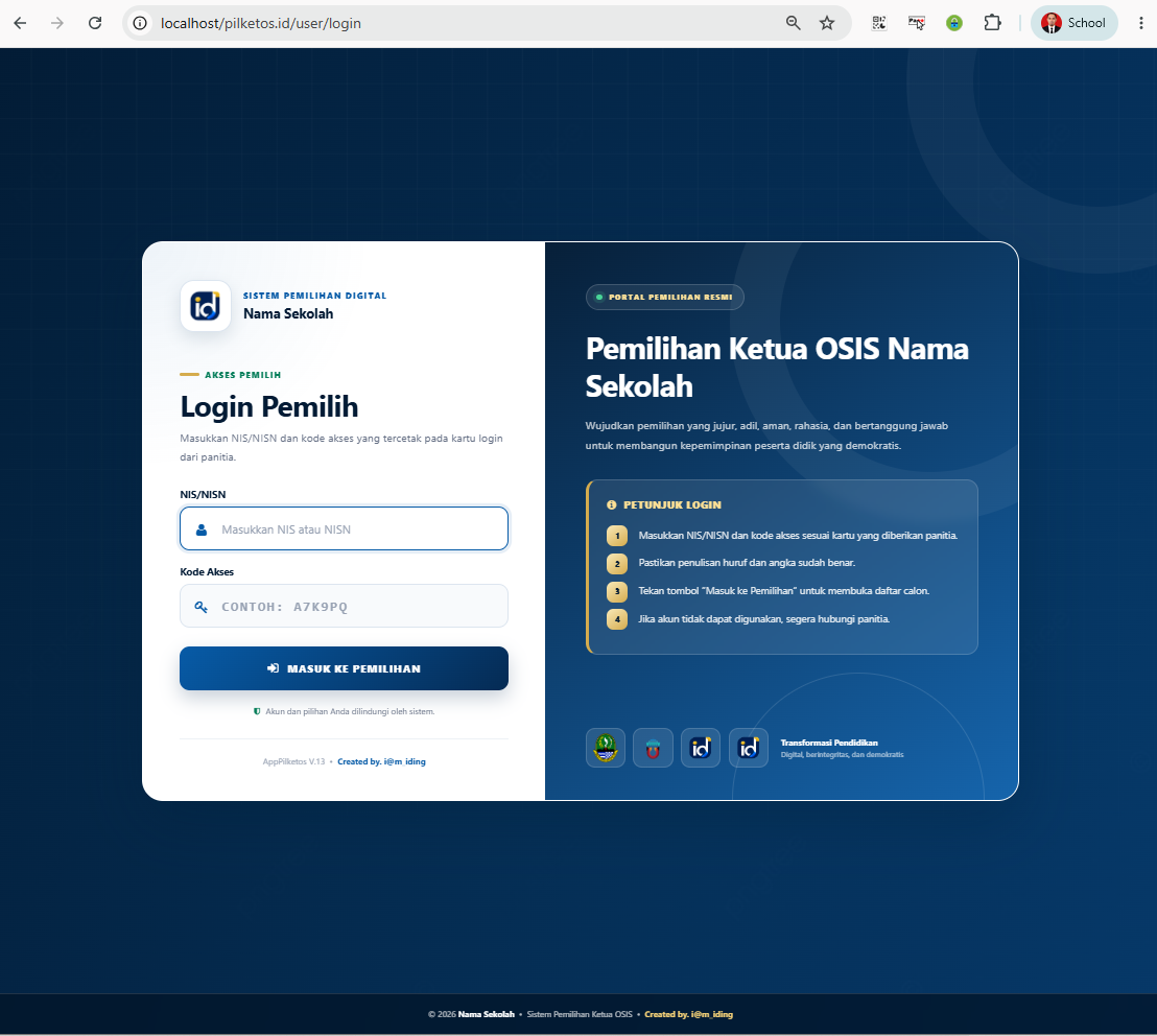 Galeri Aplikasi Pemilihan Ketua OSIS Pro – ID-DigitalSolution